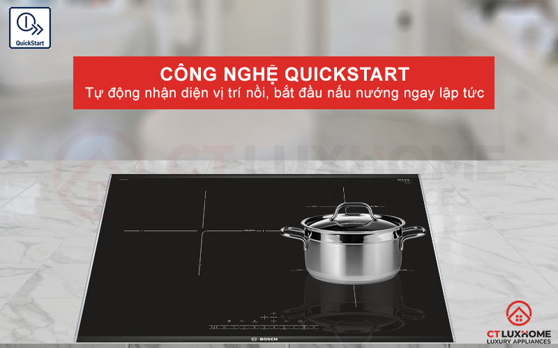 Tự động nhận diện nồi và nấu ăn ngay lập tức với QuickStart.