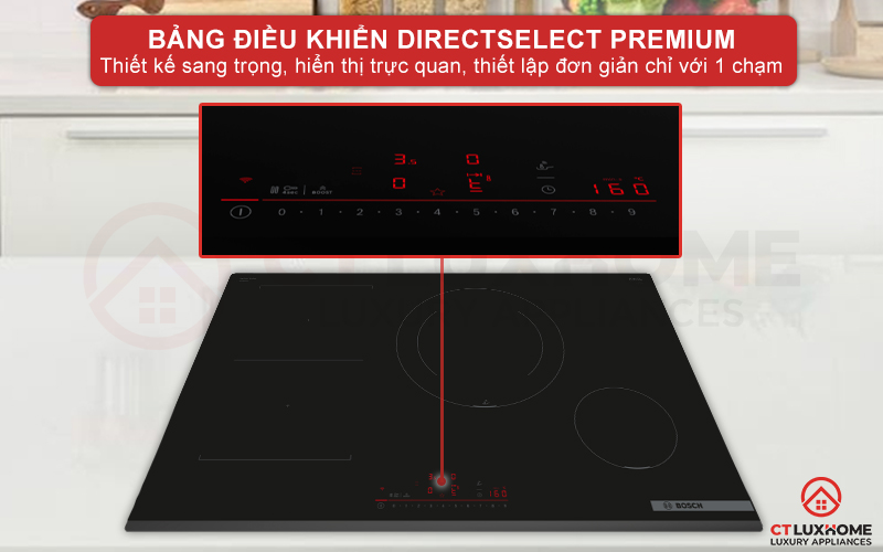 Bảng điều khiển Direct Select dễ dàng sử dụng chỉ với một nút chạm 