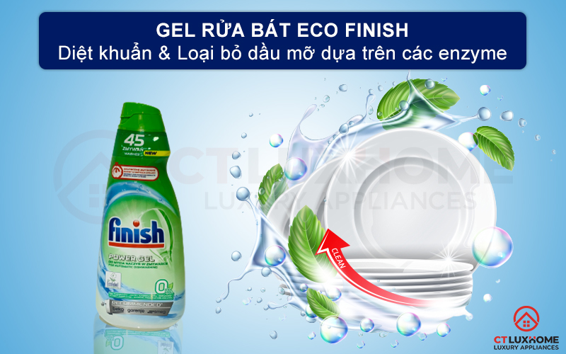 Giới thiệu về Gel rửa chén Eco Finish 0% 900ml