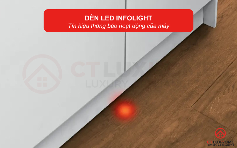 Đèn Led Infolight thông báo hoạt động của máy