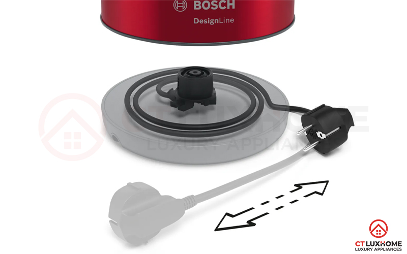 ẤM ĐUN NƯỚC SIÊU TỐC BOSCH DESIGNLINE TWK4P434 DUNG TÍCH 1.7L 9