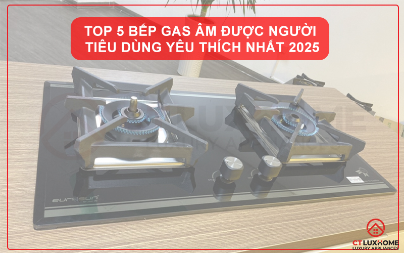 TOP 5 BẾP GAS ÂM ĐƯỢC NGƯỜI TIÊU DÙNG YÊU THÍCH NHẤT 2025