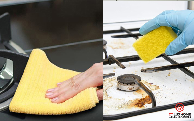 HƯỚNG DẪN VỆ SINH BẾP GA SẠCH SẼ, NHANH CHÓNG VÀ DỄ DÀNG 8