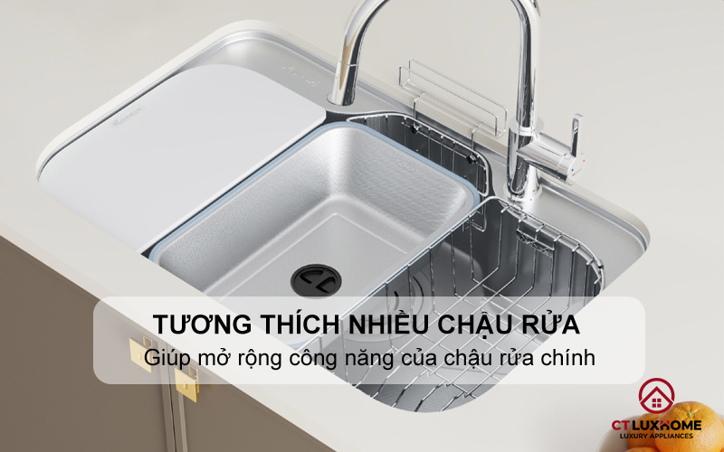 CHẬU RỬA MINI KONOX COLANDER SINK CD7851SM/CD9051SM 5