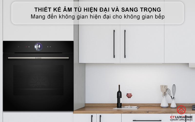 LÒ NƯỚNG ÂM TỦ BOSCH HBG7361B1 SERIE 8 MÀU ĐEN 71 LÍT 1