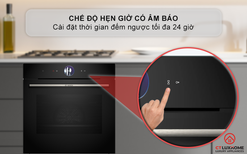 LÒ NƯỚNG ÂM TỦ BOSCH HBG7361B1 SERIE 8 MÀU ĐEN 71 LÍT 11