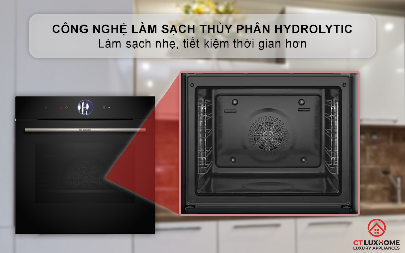 LÒ NƯỚNG ÂM TỦ BOSCH HBG7361B1 SERIE 8 MÀU ĐEN 71 LÍT 5