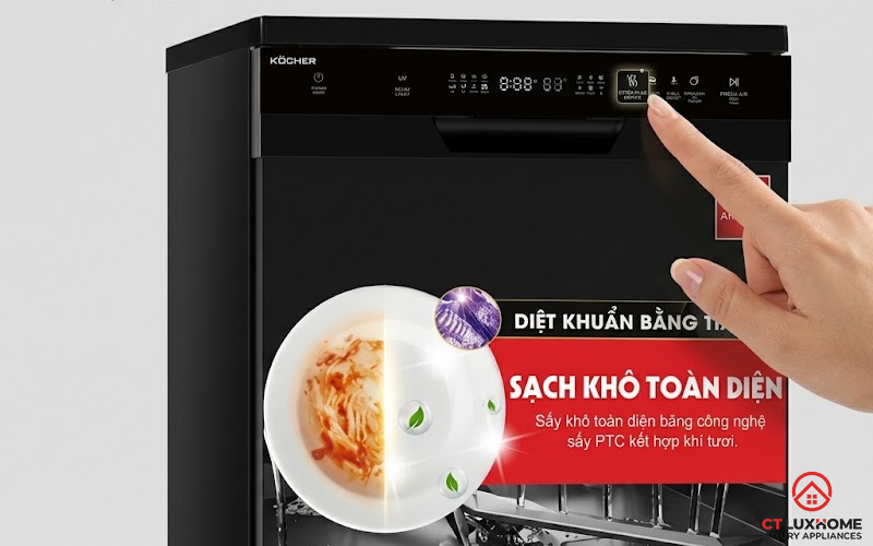 HƯỚNG DẪN CÁCH SỬ DỤNG MÁY RỬA BÁT KOCHER CHI TIẾT TỪ A-Z 7