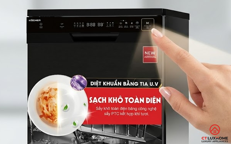 HƯỚNG DẪN CÁCH SỬ DỤNG MÁY RỬA BÁT KOCHER CHI TIẾT TỪ A-Z 8
