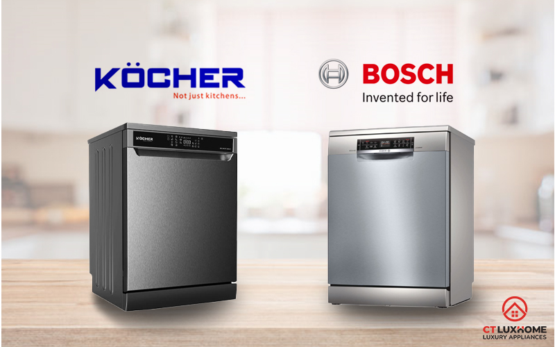 [TÌM HIỂU CHI TIẾT] SO SÁNH MÁY RỬA BÁT BOSCH VÀ MÁY RỬA BÁT KOCHER 4