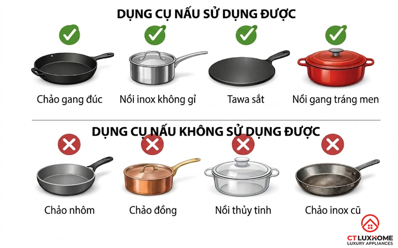 BẾP TỪ CÓ KÉN NỒI KHÔNG? HƯỚNG DẪN CHỌN NỒI CHO BẾP TỪ 5