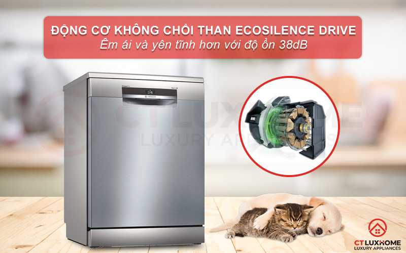 [TÌM HIỂU] CHẾ ĐỘ RỬA NỬA TẢI: TÍNH NĂNG ƯU VIỆT CỦA MÁY RỬA BÁT BOSCH 7