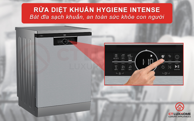 MÁY RỬA CHÉN ĐỘC LẬP BEKO BDFN26431X 14 BỘ SẤY HÉ CỬA 4