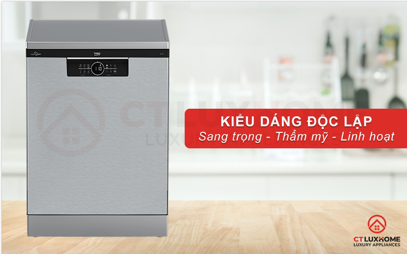 MÁY RỬA CHÉN ĐỘC LẬP BEKO BDFN26431X 14 BỘ SẤY HÉ CỬA 1