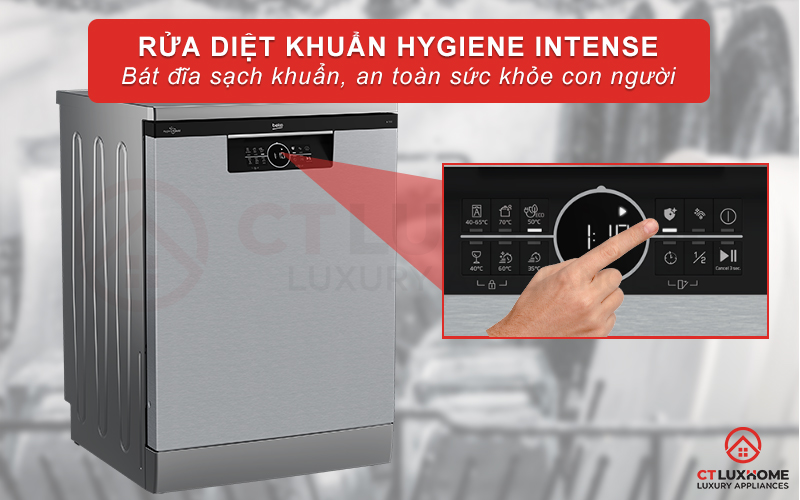 MÁY RỬA BÁT ĐỘC LẬP BEKO BDFN26530X - 15 BỘ SẤY HÉ CỬA 4