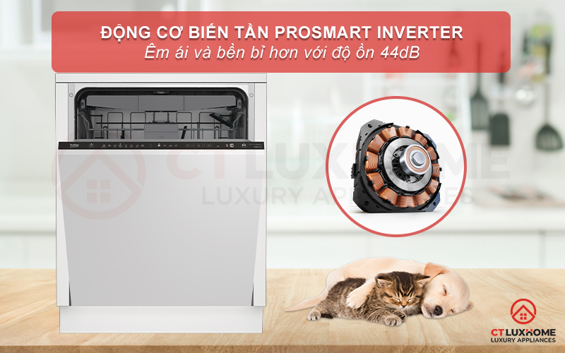 MÁY RỬA BÁT ÂM TỦ BEKO BDIN38643C - 16 BỘ SẤY HÉ CỬA 14