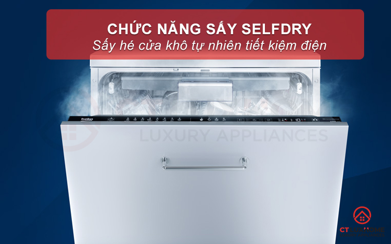 MÁY RỬA BÁT ÂM TỦ BEKO BDIN38643C - 16 BỘ SẤY HÉ CỬA 8