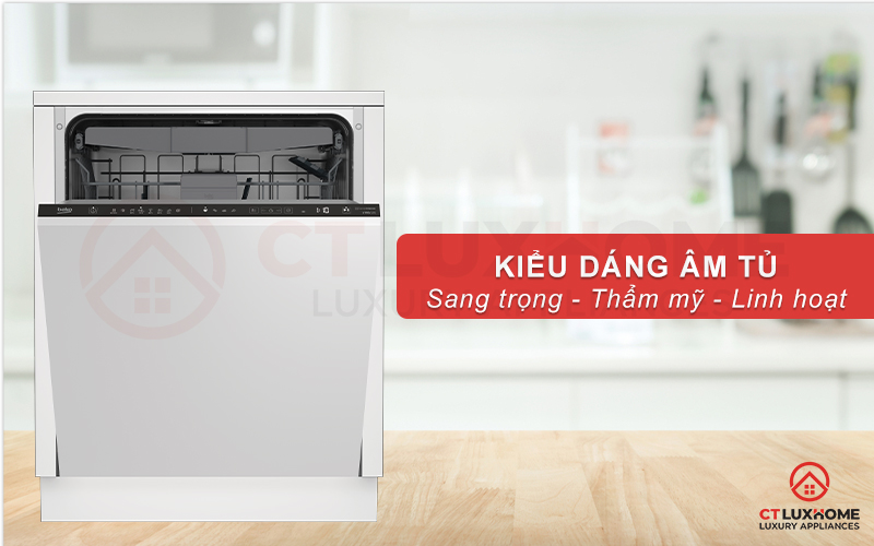 MÁY RỬA BÁT ÂM TỦ BEKO BDIN38643C - 16 BỘ SẤY HÉ CỬA 1