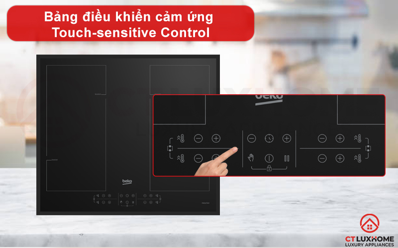 BẾP TỪ ÂM 4 VÙNG NẤU LINH HOẠT BEKO HII64205F2MT 7200W 6