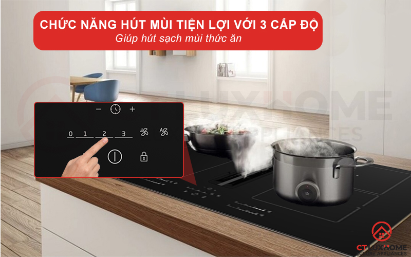 BẾP TỪ 4 VÙNG NẤU LINH HOẠT BEKO  HIXI 84700 UF TÍCH HỢP MÁY HÚT MÙI ÂM HIXI84700UF 9