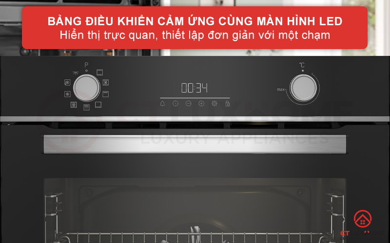 LÒ NƯỚNG ÂM TỦ BEKO BBIM13300XPSE 72 LÍT NGANG 60CM 4