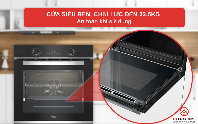 LÒ NƯỚNG TÍCH HỢP HƠI NƯỚC BEKO BBIS13300XMSE 72 LÍT NGANG 60CM 9