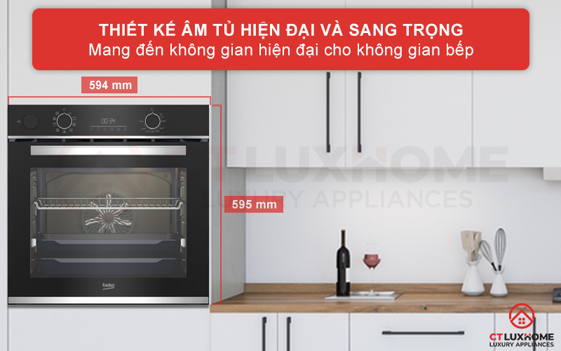 LÒ NƯỚNG TÍCH HỢP HƠI NƯỚC BEKO BBIS13300XMSE 72 LÍT NGANG 60CM 1