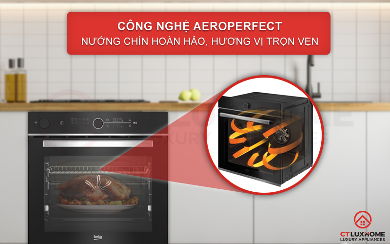 LÒ NƯỚNG TÍCH HỢP HƠI NƯỚC BEKO BBIS13400XMSE 72 LÍT NGANG 60C 7