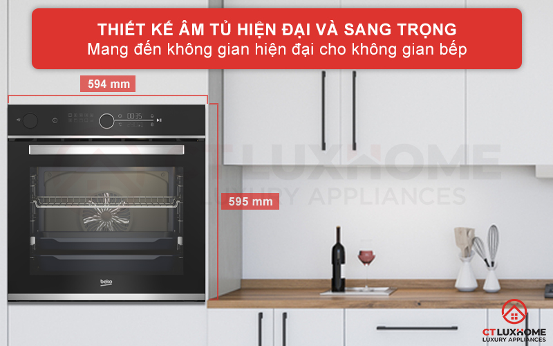 LÒ NƯỚNG TÍCH HỢP HƠI NƯỚC BEKO BBIS13400XMSE 72 LÍT NGANG 60C 1