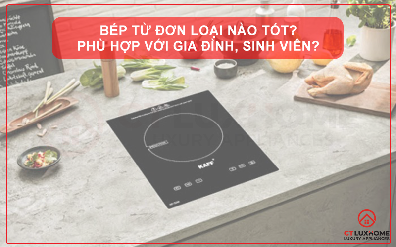 BẾP TỪ ĐƠN LOẠI NÀO TỐT? PHÙ HỢP VỚI GIA ĐÌNH, SINH VIÊN?