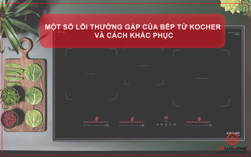 10+ LỖI THƯỜNG GẶP CỦA BẾP TỪ KOCHER VÀ CÁCH KHẮC PHỤC