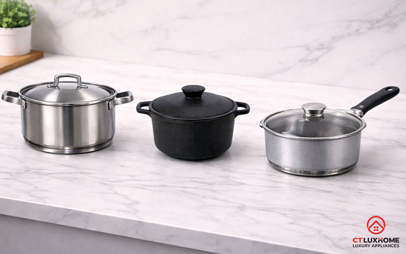 Bếp từ Kocher dùng nồi gì? Hướng dẫn chọn nồi chuẩn để tránh lỗi E0  5