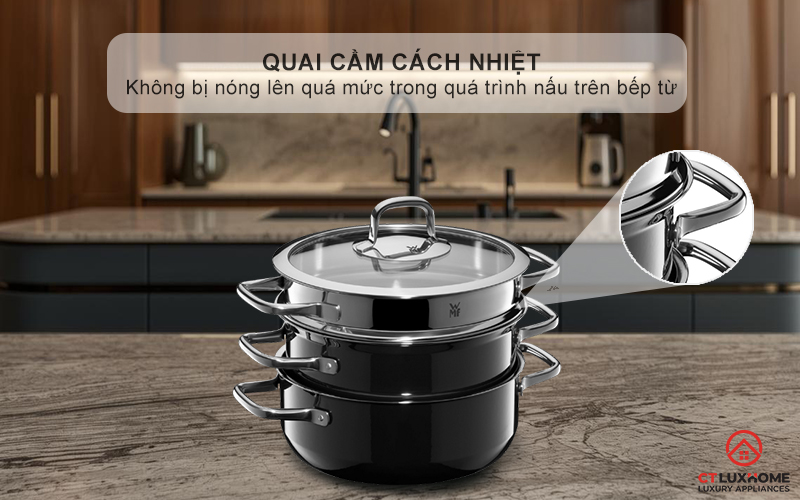 Quai cầm cách nhiệt, thiết kế vuông nhẹ nhàng