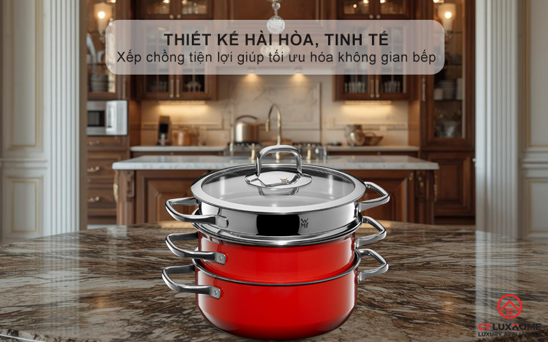 Thiết kế hài hòa, tinh tế - Xếp chồng tiện lợi giúp tối ưu hóa không gian bếp 