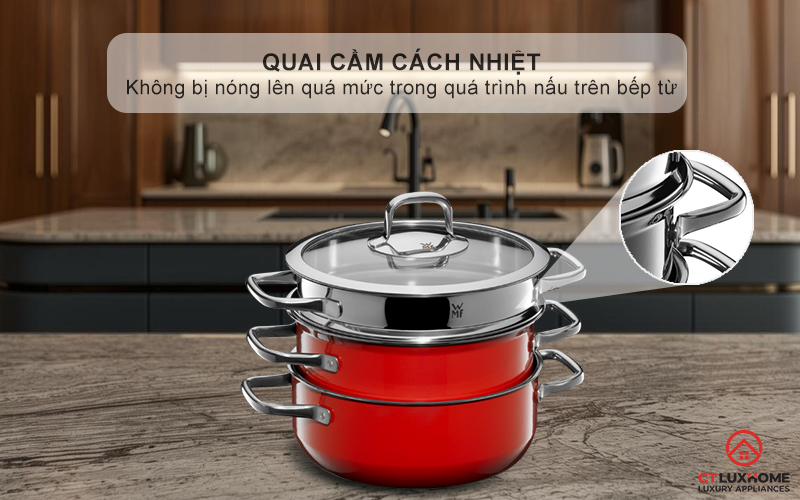 Quai cầm cách nhiệt, thiết kế vuông nhẹ nhàng