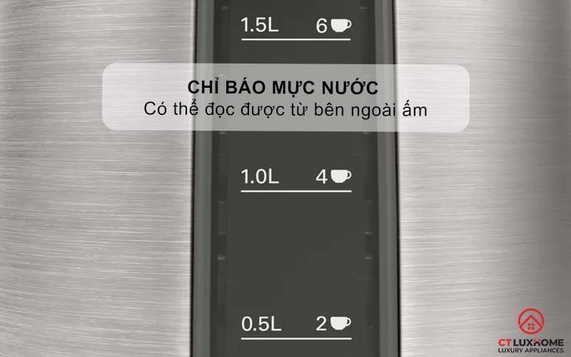 ẤM ĐUN NƯỚC SIÊU TỐC BOSCH TWK5P480 DESIGNLINE 2400W 4