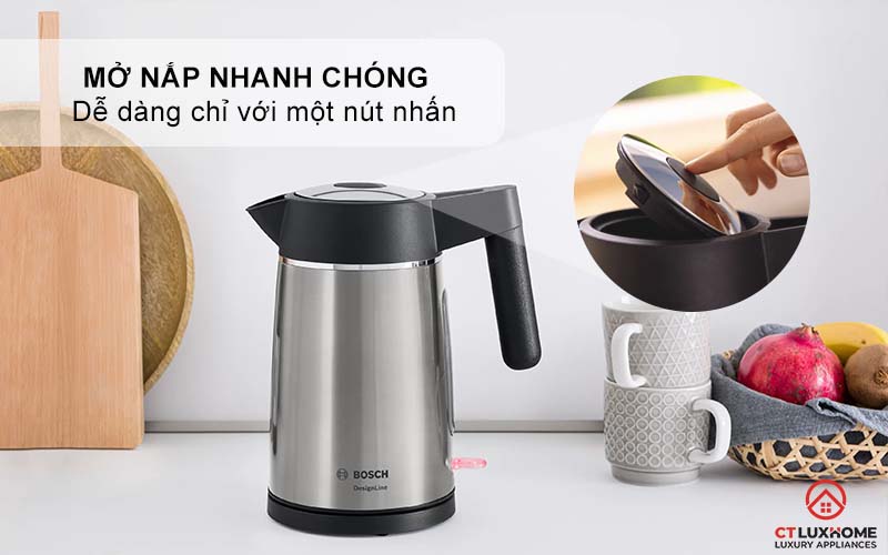ẤM ĐUN NƯỚC SIÊU TỐC BOSCH TWK5P480 DESIGNLINE 2400W 7