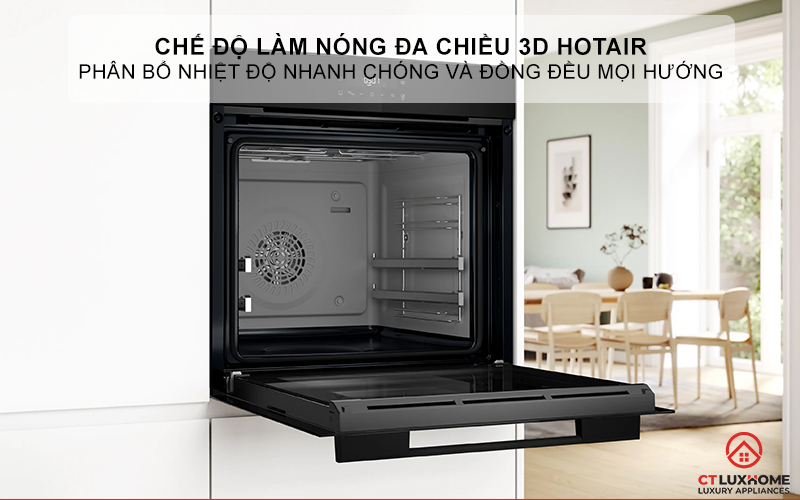 Công nghệ nướng 3D Hot Air, khí nóng đa chiều