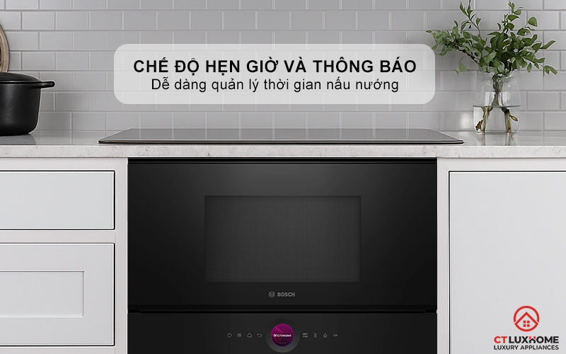 Chế độ hẹn giờ có thông báo dễ dàng quản lý thời gian nướng