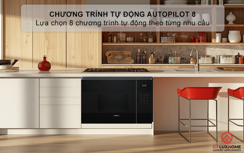 Tùy chọn 8 chương trình tự động với AutoPilot 8 theo nhu cầu
