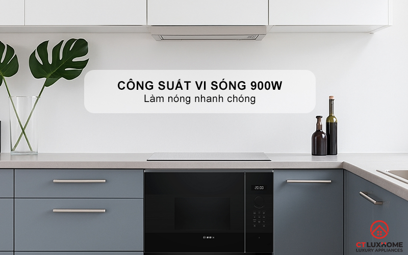 Công suất vi sóng mạnh mẽ 800W, làm nóng hiệu quả