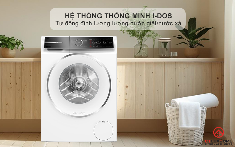 Định lượng chất tẩy rửa mỗi lần giặt nhờ hệ thống thông minh I-DOS