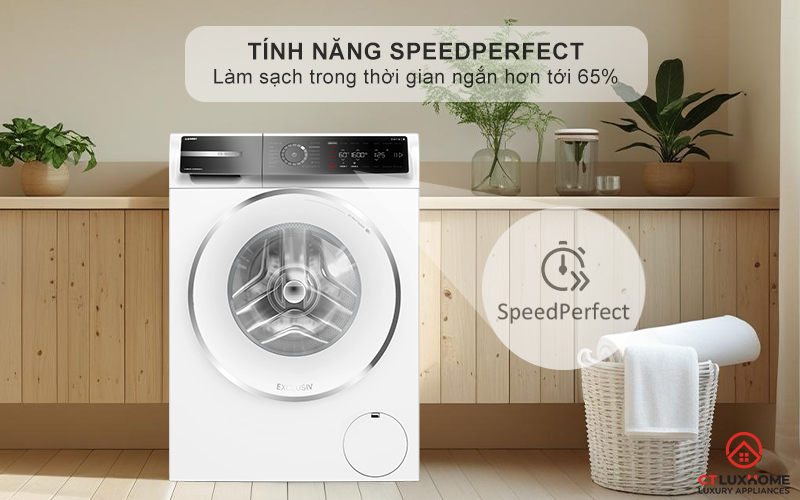 SpeedPerfect làm sạch hoàn hảo trong thời gian ngắn hơn tới 65%