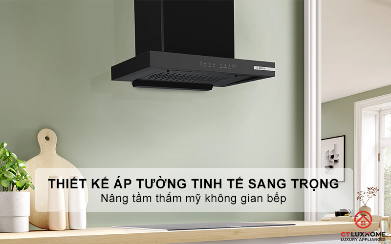 Thiết kế áp tường tinh tế sang trọng, nâng tầm thẩm mỹ không gian bếp 