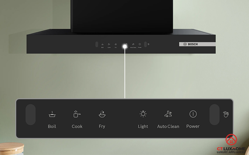 Công nghệ cảm biến vẫy tay Gesture Control lựa chọn công suất và chức năng mà không cần chạm