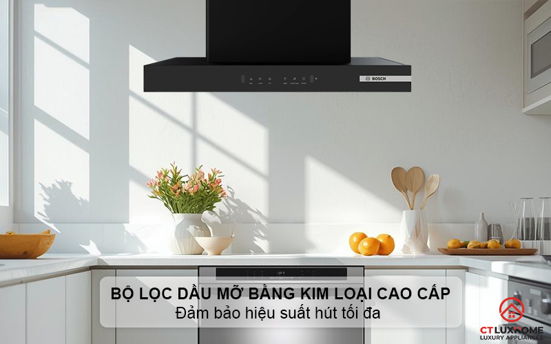 Bộ lọc dầu mỡ bằng kim loại cao cấp, đảm bảo hiệu suất hút tối đa 