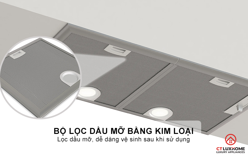 Đảm bảo hiệu suất hút tối đa với bộ lọc dầu mỡ bằng kim loại