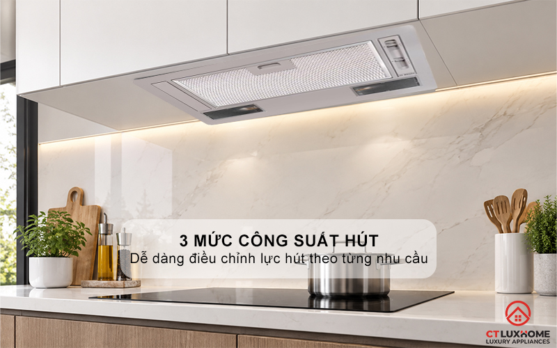 MÁY HÚT MÙI ÂM TỦ CANOPY BOSCH DLN53AA70 SERIE 2 MÀU XÁM NGANG 53CM 3