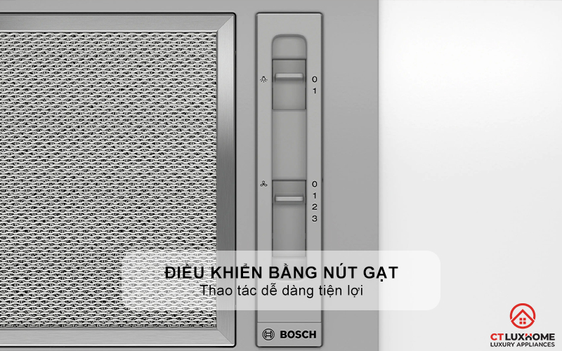 MÁY HÚT MÙI ÂM TỦ CANOPY BOSCH DLN53AA70 SERIE 2 MÀU XÁM NGANG 53CM 4
