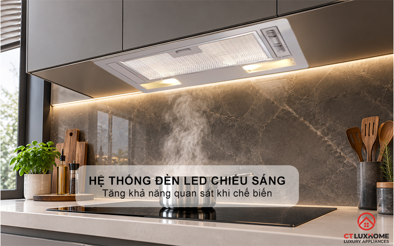 MÁY HÚT MÙI ÂM TỦ CANOPY BOSCH DLN53AA70 SERIE 2 MÀU XÁM NGANG 53CM 5